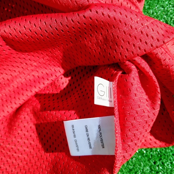 90's Retro Starter UNLV RUNNIN REBELS Vegas Nevada NCAA Hey Reb Mascot LG Jersey - Picture 5 of 5